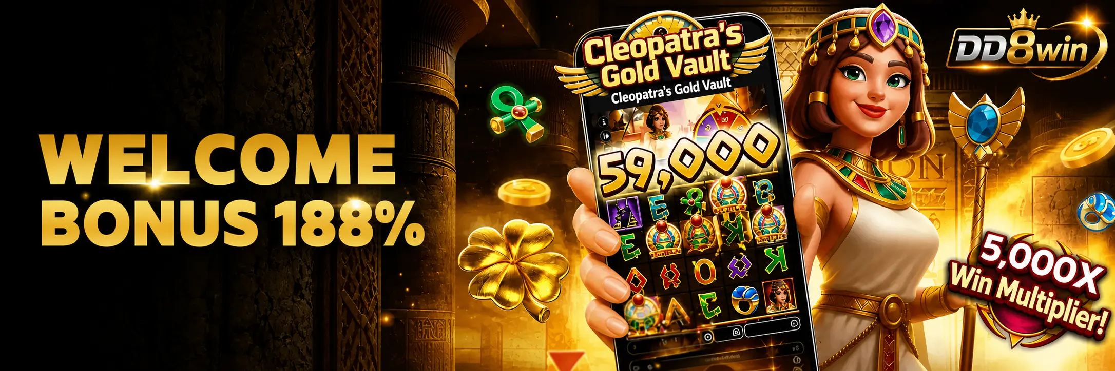 Welcome bonus 188%
